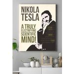Postermanya (pster17511) Nikola Tesla Bilimsel Kanvas Tablo 2 40 x 60