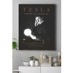 Postermanya (pster17516) Nikola Tesla Bilimsel Kanvas Tablo 3 30 x 40