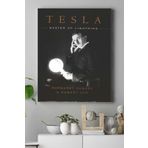 Postermanya (pster17517) Nikola Tesla Bilimsel Kanvas Tablo 3 40 x 60