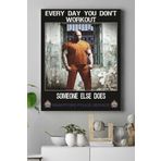 Postermanya (pster17929) Someone Else Does Vücut Geliştirme Body Building Fitness Kanvas Tablo 40 x 60