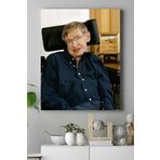 Postermanya (pster17990) Stephen Hawking Bilimsel Kanvas Tablo 2 50 x 70