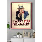 Postermanya (pster18321) Uncle Sam Eğlenceli Mizahi Kanvas Tablo 21 x 30