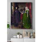 Postermanya (pster18365) Van Eyck - Arnolfini'nin Evlenmesi Sanatsal Kanvas Tablo 30 x 40
