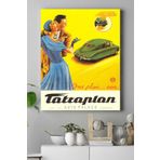 Postermanya (pster18400) Vintage Araba Kanvas Tablo 21 x 30
