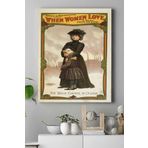 Postermanya (pster18435) When Women Love Vintage Kanvas Tablo 30 x 40