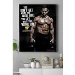 Postermanya (pster18445) Work For Vücut Geliştirme Body Building Fitness Kanvas Tablo 50 x 70