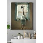 Postermanya (pster18479) Yalnız Zürafa Sanatsal Kanvas Tablo 21 x 30