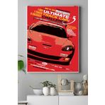 Postermanya (pster18496) Yarış Arabası Kanvas Tablo 21 x 30