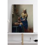 Postermanya (pster19036) The Milkmaid - Süt - Johannes Vermeer Sanatsal Kanvas Tablo 30 x 40
