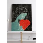Postermanya (pster19091) Two Heart - Edvard Munch Sanatsal Kanvas Tablo 40 x 60