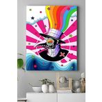 Postermanya (pster20465) Colorful Plague Psychedelic Indie Tarzı Kanvas Tablo 50 x 70