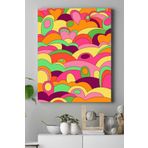 Postermanya (pster20513) Carnival Forest Psychedelic Indie Tarzı Kanvas Tablo 50 x 70