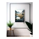 Postermanya (pster20822) Kuzey Huzuru Iskandinav Tarzı Kanvas Tablo 40 x 60