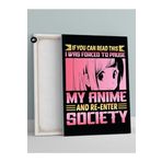 Postermanya (pster210) Forced Pause Motto Manga Anime Kanvas Tablo 40 x 60