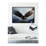 Postermanya (pster21045) İhtişamlı Kartal Hayvan Çerçeveli Tablo - Çerçeveli Poster 21 x 30