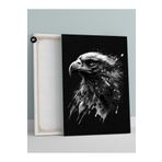 Postermanya (pster21049) Sİyah Beyaz Kartal Hayvan Kanvas Tablo 21 x 30