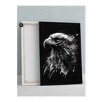 Postermanya (pster21053) Sİyah Beyaz Kartal Hayvan Kanvas Tablo 30 x 40