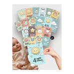 Postermanya (pster21288) Bebek Aylık Fotoğraf Çekimleri, Bebek Aylık Anı Hatıra Kartları, Yeni Doğan Hoşgeldin Bebek Hediyesi