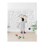Postermanya (pster21324) Unicorn, Tek Boynuzlu At Eğitici Dev Boyama Kağıdı, Çocuklar Için Aktivite Boyama Rulosu (90x130cm)