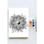 Postermanya (pster21568) Mandala Tuval Kanvas Tablo Boyama Hobi Seti 2 (50x70cm)