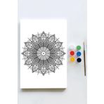 Postermanya (pster21575) Mandala Tuval Kanvas Tablo Boyama Hobi Seti 13 (40x60cm)