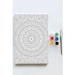 Postermanya (pster21584) Mandala Tuval Kanvas Tablo Boyama Hobi Seti 14 (70x100cm) (büyük+ Boy)