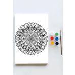 Postermanya (pster21592) Mandala Tuval Kanvas Tablo Boyama Hobi Seti 16 (50x70cm)