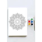 Postermanya (pster21595) Mandala Tuval Kanvas Tablo Boyama Hobi Seti 4 (50x70cm)