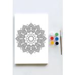 Postermanya (pster21597) Mandala Tuval Kanvas Tablo Boyama Hobi Seti 4 (60x90cm) (büyük Boy)