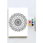Postermanya (pster21599) Mandala Tuval Kanvas Tablo Boyama Hobi Seti 11 (70x100cm) (büyük+ Boy)