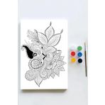 Postermanya (pster21614) Mandala Tuval Kanvas Tablo Boyama Hobi Seti 9 (50x70cm)