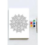 Postermanya (pster21615) Mandala Tuval Kanvas Tablo Boyama Hobi Seti 3 (50x70cm)