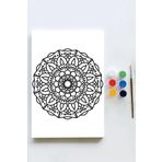 Postermanya (pster21621) Mandala Tuval Kanvas Tablo Boyama Hobi Seti 12 (30x40cm)