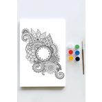 Postermanya (pster21624) Mandala Tuval Kanvas Tablo Boyama Hobi Seti 15 (60x90cm) (büyük Boy)