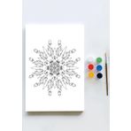Postermanya (pster21636) Mandala Tuval Kanvas Tablo Boyama Hobi Seti 7 (60x90cm) (büyük Boy)