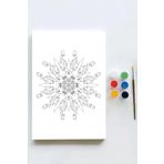 Postermanya (pster21636) Mandala Tuval Kanvas Tablo Boyama Hobi Seti 7 (60x90cm) (büyük Boy)