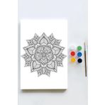 Postermanya (pster21646) Mandala Tuval Kanvas Tablo Boyama Hobi Seti 3 (70x100cm) (büyük+ Boy)
