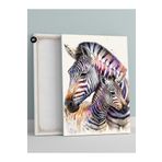 Postermanya (pster932) Zebra Sevgisi Hayvan Kanvas Tablo 21 x 30