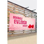 Postermanya (pster9711) Evlilik Teklifi Pankart, Benimle Evlenir Misin Branda Afiş 5