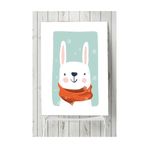 Postermanya Tavşan Kış Çocuk Odası 80x115 cm Poster