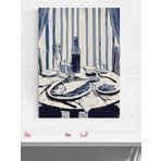 Postermanya The Table, Masa Üstü Balık Meyhane, İzlenimci Sanat Mutfak Poster - Afiş - Dekoratif Duvar Poster