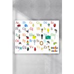 Postermanya Türkçe Alfabe Eğitim 60x90 cm Poster