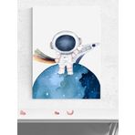 Postermanya Uzay Selamlar Erkek Bebek Odası Poster, Afiş, Kreş Çocuk Odası Dekorasyon, Yenidoğan Hediye