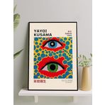 Postermanya Yayoi Kusama Eyes, Gözler, Pop Art. Sanatsal Çerçeveli Tablo - Çerçeveli Poster