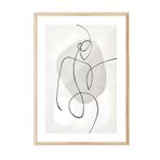 Postifull Ahşap Çerçeveli Tablo, Poster Ve Çerçeve Seti, Artful Lines Comfort Serisi No:108577;10 X 15 Ahşap Çerçeveli