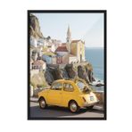 Postifull Amalfi Adventure Çerçeveli Tablo, Siyah Çerçeve Ve Poster, Duvar Tablosu Comfort Serisi No:108338;10 X 15 Siyah Çerçeveli