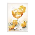 Postifull Aperol Art Çerçeveli Tablo, Beyaz Çerçeve Ve Poster, Dikey Duvar Tablosu Comfort Serisi No:108567;50 X 70 Beyaz Çerçeveli