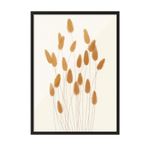 Postifull Aquarelle Reeds Çerçeveli Tablo, Siyah Çerçeve Ve Poster, Duvar Tablosu Comfort Serisi No:108529;50 X 70 Siyah Çerçeveli