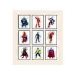 Postifull Avangers Poster Seti - 9 Adet 21X30Cm Kuşe Kağıt Poster;