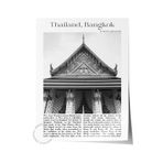 Postifull Bangkok - Tayland, Şehir Temalı Poster, Çerçevesiz Duvar Posteri, No:30044;21 X 30 Renkli - 44